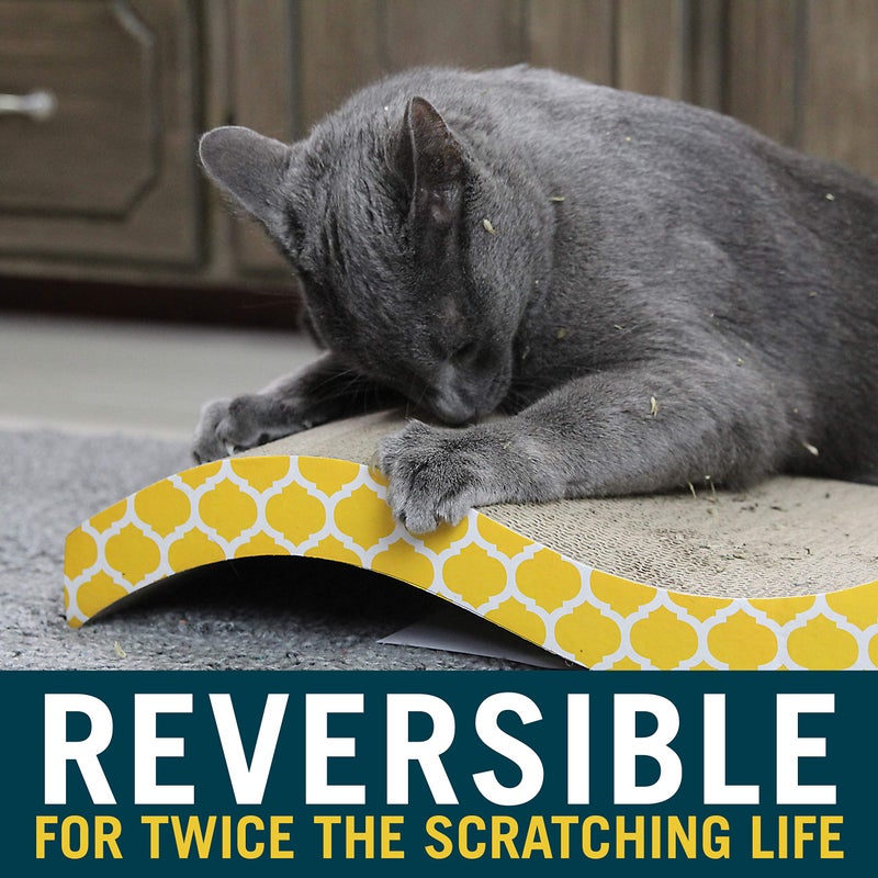 Our Pets OurPets The Wave Curved Catnip Cat Scratcher (Cat Toys for Indoor Cats, Catnip Toys, Cat Gifts & Cat Toys Interactive) [Includes Cosmic Catnip- North-American Grown Catnip] - Image 3